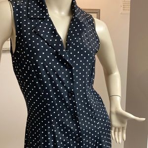 My Michelle Navy Polka Dot Maxi Dress
